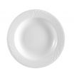 CAC RSV-3 10 oz. Porcelain Roosevelt Embossed Soup Plate/Super White