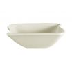 CAC SOH-78 48 oz. Porcelain Soho Square Bowl/Bone White
