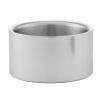 American Metalcraft SW4 Brushed Stainless Steel Double Wall Wine Coaster - 4-3/4