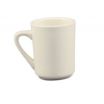 CAC TM-8-W 8 oz. Rounded Edge Collection White Porcelain Tierra Coffee Mug
