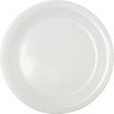 Carlisle KL20402 White Melamine Kingline Pie Plate - 6-1/2
