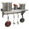Advance Tabco PS-12-36 Stainless Steel Wall Mounted Shelf with Pot Rack - 12