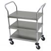Advance Tabco UC-3-1827 Stainless Steel 3 Shelf Utility Cart - 34 1/2
