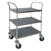 Advance Tabco UC-3-2433 Stainless Steel 3 Shelf Utility Cart - 40 1/2