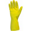 Akers H103 Yellow Flocklined Latex Large Gloves
