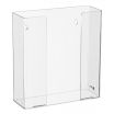 Alpine Industries 902-02 Clear Acrylic Wall-Mount Glove Dispenser With 2 Box Capacity