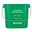 Alpine Industries ALP486-6-GRN Sanitizing/Cleaning Pail 6 Qt. 7-4/5