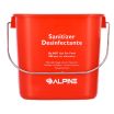 Alpine Industries ALP486-6-RED Sanitizing/Cleaning Pail 6 Qt. 7-4/5