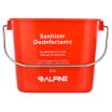 Alpine Industries ALP486-8-RED Sanitizing/Cleaning Pail 8 Qt. 9-1/2