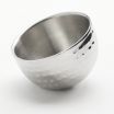 American Metalcraft HDWS5 Stainless Steel Angled Sauce Cup, Round, Hammered, Double Wall, 5 Oz, 3″D X 3″H