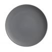 American Metalcraft MCP11GR Melamine Coupe Plate, Round, Grey, Matte, 11-1/2″D X 1″H