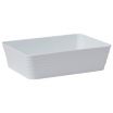 American Metalcraft B11W White Del Mar Collection 96 oz 11 Inch x 7 7/8 Inch Rectangular ABS Plastic Stackable Serving Bowl