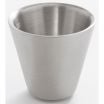 American Metalcraft DWSC3 Silver 3 oz 2 1/2 Inch Diameter Round Double-Wall Insulated Satin Finish Stainless Steel Sauce Cup
