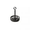 American Metalcraft FWC69 Flat Coil Round Wrought Iron Condiment Basket 6 1/4