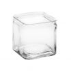 American Metalcraft GJ40 40 oz. Square Clear Glass Condiment Jar