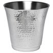 American Metalcraft HMWB Stainless Steel Double Wall Insulated Wine Bucket w/ Hammered Finish - 8-3/4