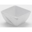 American Metalcraft MWMSQ5 White Marble 19 oz 5 Inch Square Naturals Collection Melamine Serving Bowl