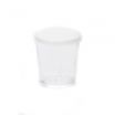 American Metalcraft PMC2 Mini Plastic Cup with Lid, 2 Oz