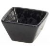American Metalcraft PSBL1 Black 1 1/2 oz 2 1/8 Inch Square Artisanal Collection Glazed Finish Porcelain Sauce Cup