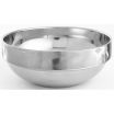 American Metalcraft SDWB55 Silver 16 oz 5 1/2 Inch Diameter Round Stackable Double Wall Solid Mirror/Satin Finish Stainless Steel Bowl