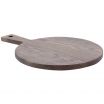 Tablecraft ASHR1612 Gray Ashwood Round Paddle Display Board - 16