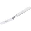 Ateco 1335 August Thomsen 4 1/2 Inch Offset Spatula With White POM Handle