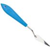 Ateco 1361 August Thomsen 2 1/2 Inches x 3/4 Inches Stainless Steel Blade Pointed Offset Spatula With Non-Slip Plastic Handle