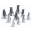 Ateco 810 Stainless Steel 10 Piece Plain Pastry Tube Set (August Thomsen)