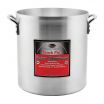 Winco AXHH-60 60 Quart Aluminum Stock Pot with Reinforced Rim and Riveted Handles
