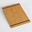 American Metalcraft BBRB Bamboo Menu Holder with Rubberbands - 9