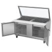 Beverage Air SPE60HC-24M-STL Mega Top Refrigerated Counter With See-thru Lids