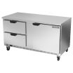 Beverage Air WTRD60AHC-2-FLT Worktop Refrigerator Two-section 35-1/2