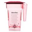 Blendtec 40-619-62 Red 75 oz FourSide Eastman Tritan Copolyester Plastic Blender Jar With Red Hard Lid