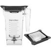 Blendtec 40-710-01 Clear 75 oz FourSide Eastman Tritan Copolyester Plastic Blender Jar With Black Vented Gripper Lid