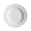 CAC China RCN-110 Clinton 22 Oz. Super White Rolled Edge Round Porcelain Pasta Bowl