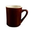 CAC China TM-8-BWN 8 Oz. Mug Collection Brown Porcelain Tierra Coffee Mug