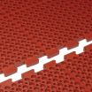 Cactus Mat 4420-RC VIP Duralok Red 3 ft x 5 ft Grease-Resistant Center Section Heavy Duty Interlocking Anti-Fatigue Anti-Slip Molded Rubber Floor Mat, 3/4
