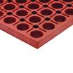 Cactus Mat 4420-RS VIP Duralok Red 3 ft x 5 ft Grease-Resistant Single Section Heavy Duty Interlocking Anti-Fatigue Anti-Slip Molded Rubber Floor Mat, 3/4
