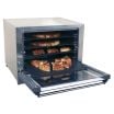 Cadco OV-023P Glass Door Countertop Electric Convection Pizza Oven w/ Four Half Size Sheet Pan Capacity And Four Pizza Heat Plate Shelves, 208-240 Volts