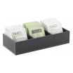 Cal-Mil 1246-13 Black ABS Plastic Condiment and Tea Packet Display / Organizer - 9-1/2
