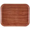 Cambro 1418304 Country Oak 14 Inch x 18 Inch Rectangular Fiberglass Camtray Cafeteria Serving Tray