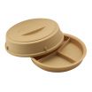 Cambro HK93CW133 Beige Camwear 3 Compartment Heat Keeper Base and Cover