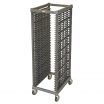 Cambro UPR1826F40580 Camshelving 40 Full-Size Pan Ultimate Sheet Pan Rack In Brushed Graphite With Metal Casters, Unassembled