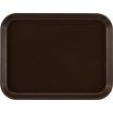 Cambro 1014116 Brazil Brown 10 5/8 Inch x 13 3/4 Inch Rectangular Fiberglass Camtray Cafeteria Serving Tray