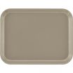 Cambro 1014199 Taupe 10 5/8 Inch x 13 3/4 Inch Rectangular Fiberglass Camtray Cafeteria Serving Tray