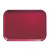 Cambro 1014505 Cherry Red 10 5/8 Inch x 13 3/4 Inch Rectangular Fiberglass Camtray Cafeteria Serving Tray