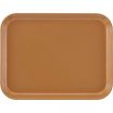 Cambro 1014508 Suede Brown 10 5/8 Inch x 13 3/4 Inch Rectangular Fiberglass Camtray Cafeteria Serving Tray