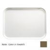 Cambro 1014513 Bayleaf Brown 10 5/8 Inch x 13 3/4 Inch Rectangular Fiberglass Camtray Cafeteria Serving Tray