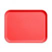 Cambro 1014CL163 Rose Red 10 5/8 Inch x 13 3/4 Inch Rectangular Fiberglass Camlite Tray