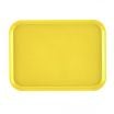 Cambro 1418FF108 Primrose Yellow 13 13/16 Inch x 17 3/4 Inch Rectangular Textured Polypropylene Fast Food Tray